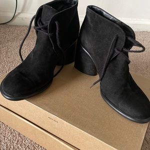 Black suede DKNY. Size 8.